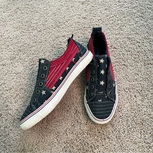 Blowfish Red and Navy Star Sneakers